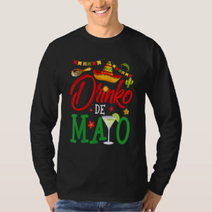 Camiseta Cute Drinko De Mayo Margarita Sombrero Cin Mexican