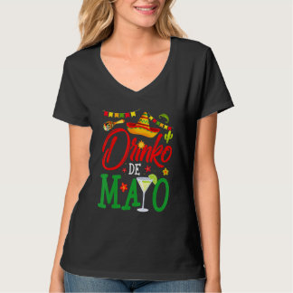 Camiseta Cute Drinko De Mayo Margarita Sombrero Cin Mexican