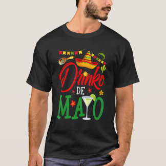 Camiseta Cute Drinko De Mayo Margarita Sombrero Cin Mexican