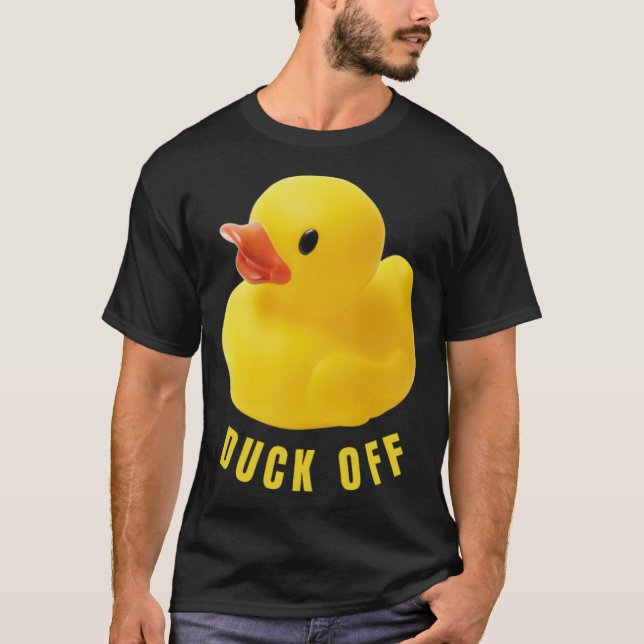 Camiseta Cute Duck Rubber Ducker T cão amante arte animal (Frente)