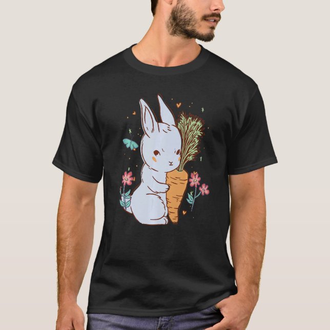 Camiseta Cute Easter bunny Premium_2 (Frente)