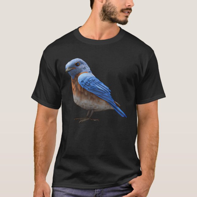 Camiseta Cute Eastern Bluebird Sunset (Frente)
