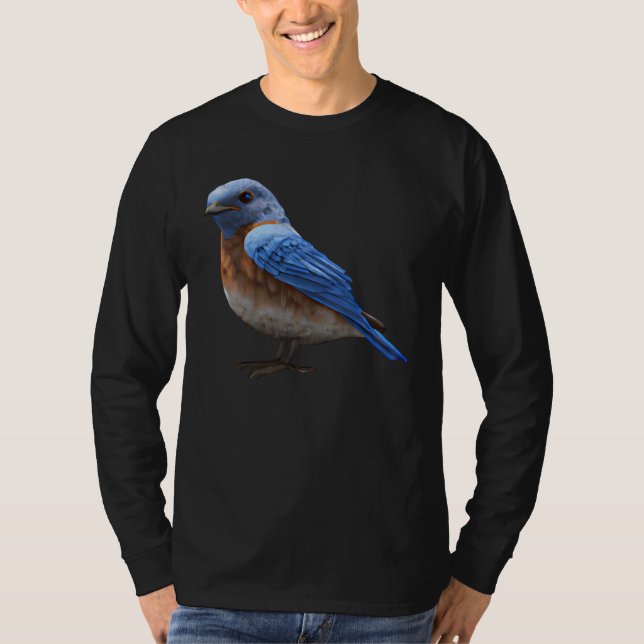 Camiseta Cute Eastern Bluebird Sunset (Frente)