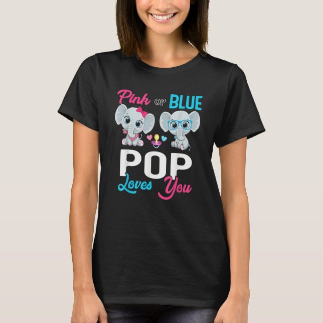 Camiseta Cute Elephant Keeper Of The Gender Pop Loves You R (Frente)