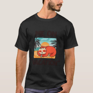 Camiseta Cute Engraçado Preguiçoso Me Leve De Férias