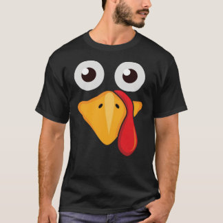 Camiseta Cute Engraçado Turquia Enfrenta Presente De Ação D