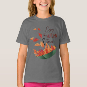 Camiseta Cute Fall Sweet Fall/ Guarda-chuva