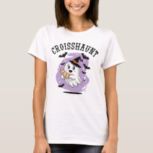 Cute Fantasma de Halloween Croissant Assombrando