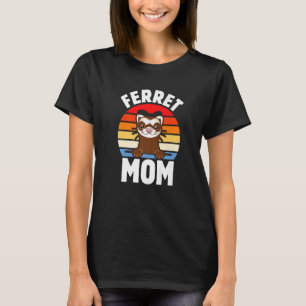 Camiseta Cute Ferret Eu Amo Ferret Mãe