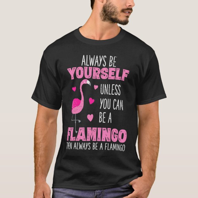 Camiseta Cute  Flamingo For Girls Women Kids (Frente)