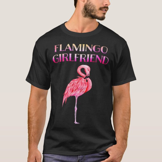Camiseta Cute Flamingo Girlfriend Awesome  Luxury  for men  (Frente)