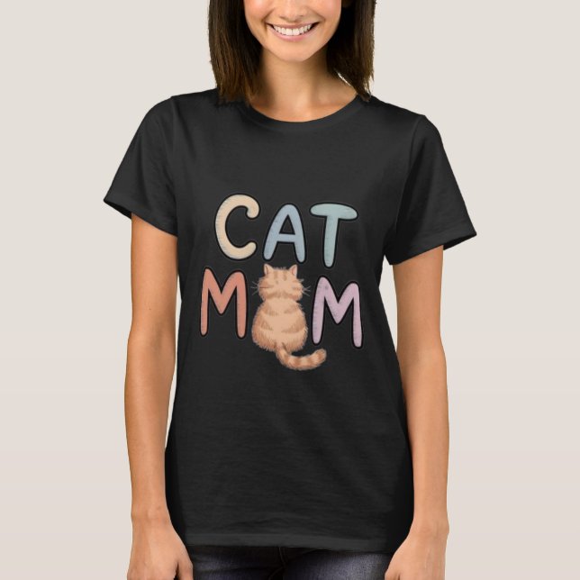 Camiseta Cute Fluffy Cat Funny Orange Kitty Butt Lover (Frente)