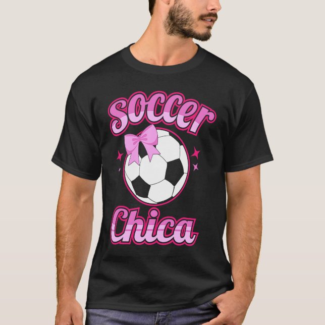 Camiseta Cute football girl girls football  with sayings (Frente)