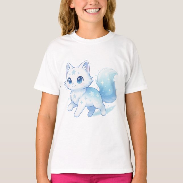 Camiseta 【Cute Fox Kids T-Shirt】 (Frente)