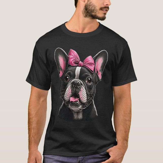 Camiseta Cute french bulldog  2 (Frente)