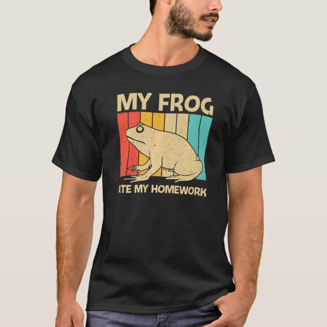 Camiseta Cute Frog For Kids Boys Toad Catcher Pet Animal (Frente)