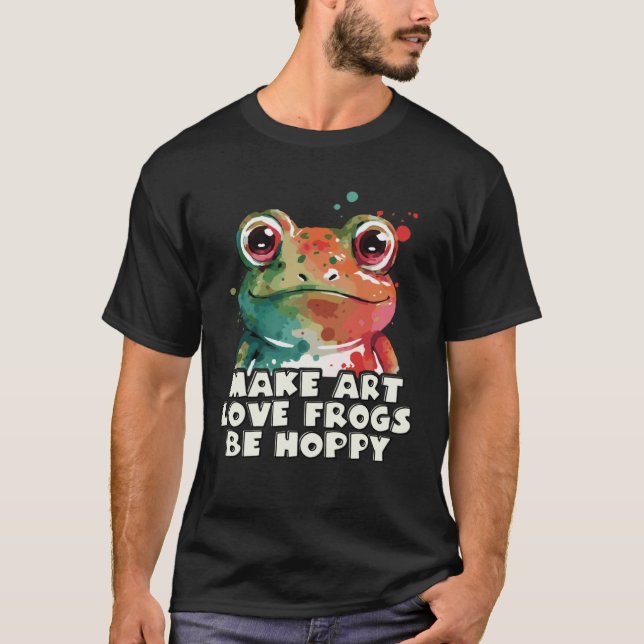 Camiseta Cute Frog  Happiness  Pun (Frente)
