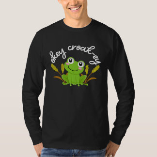 Camiseta Cute Frog Pun Okey Croak Ey For Frog  Boys and Gir