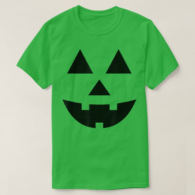 Camiseta Cute Funny Halloween Pumpkin Face Jack O Lantern M (Frente do Design)
