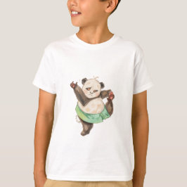 Camiseta Cute Funny Panda Ballerina Kids T-Shirt