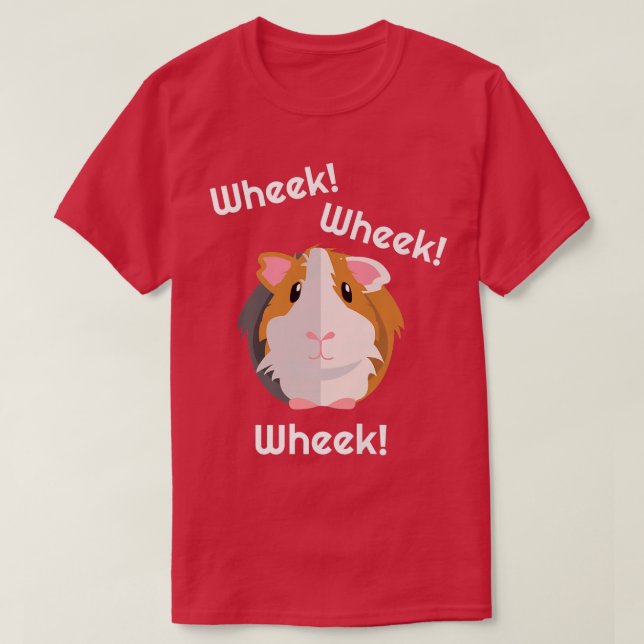 Camiseta Cute & Funny Wheek  Guinea Pig Owner  Cavy Lover T (Frente do Design)