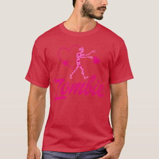 Camiseta Cute Funny Zombie Homens Crianças Mulheres Hallowe