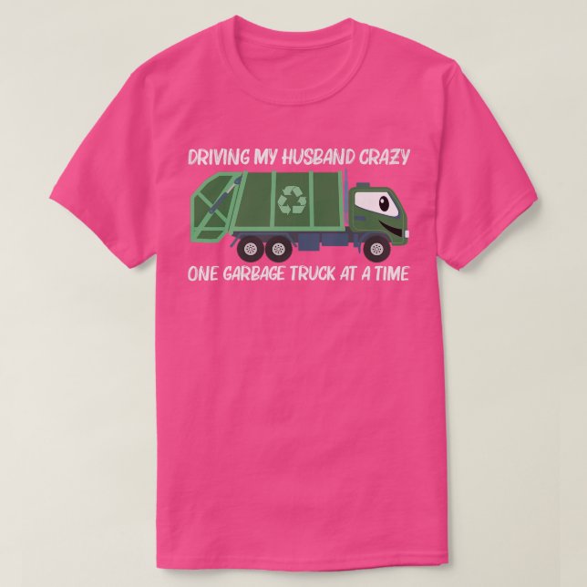Camiseta Cute Garbage Truck Design For Women Mom Trash Truc (Frente do Design)
