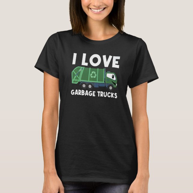 Camiseta Cute Garbage Truck For Men Women Trash Truck (Frente)