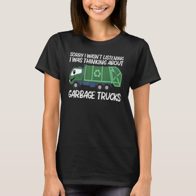 Camiseta Cute Garbage Truck For Men Women Trash Truck  1 (Frente)