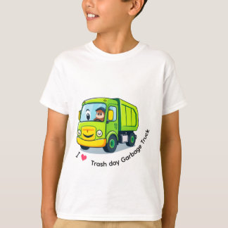 Camiseta Cute Garbage Truck Trash Truck
