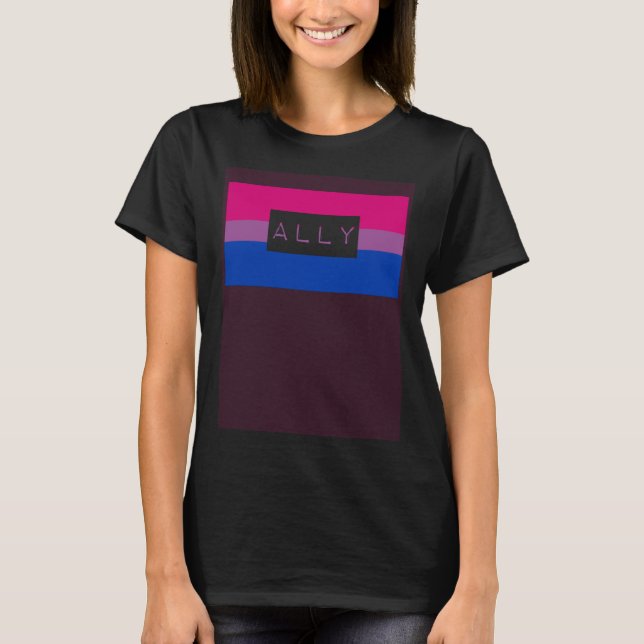 Camiseta Cute Gay LGBTQ Ally Bisexual Pride Flag Queer Love (Frente)