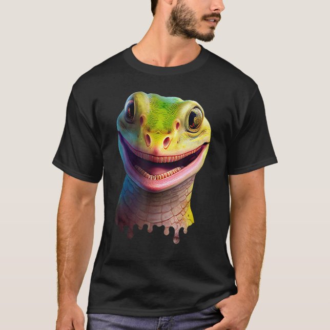Camiseta Cute Gecko   Wildlife Lizard (Frente)