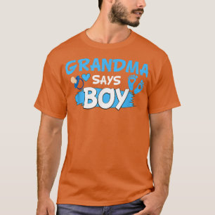 Camiseta Cute Gender Reveal Party Daddy Says Boy Team Boy B