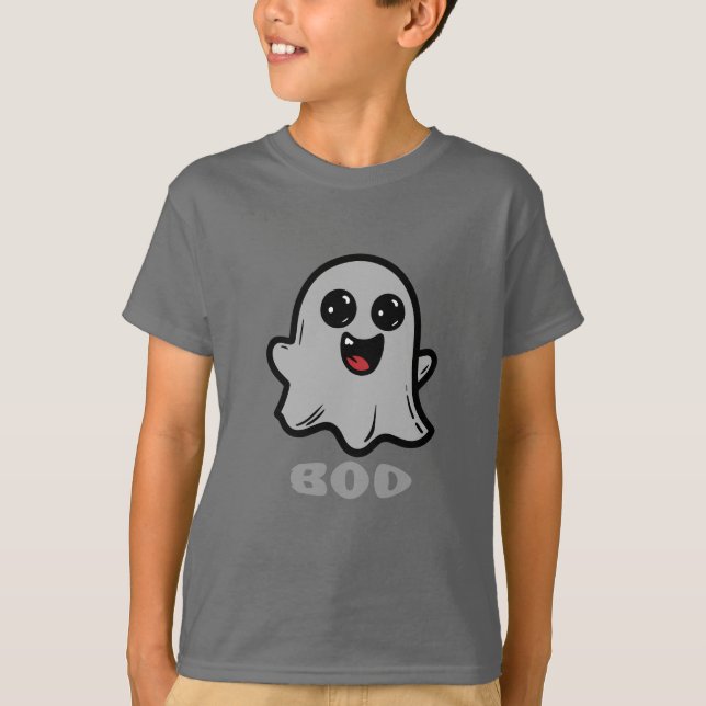 Camiseta Cute Ghost Boo Cartoon (Frente)