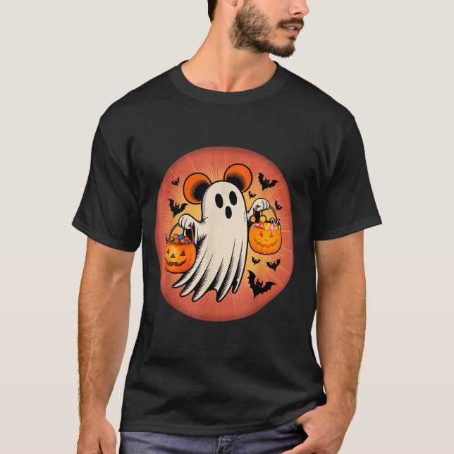 Camiseta Cute Ghost Halloween Candy Halloween Soky Season G (Frente)
