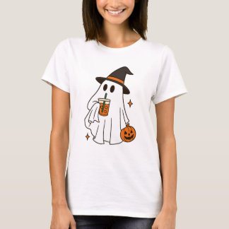 Camiseta Cute Ghost Halloween T‑Shirt