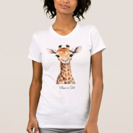 Camiseta Cute Giraffe Jungle Baby Shower Party Beautiful