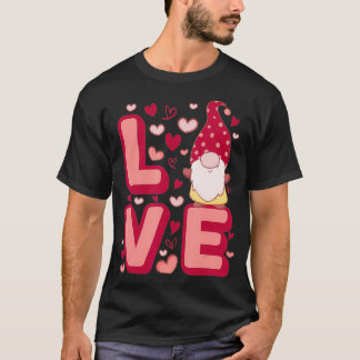 Camiseta Cute Gnomes Heart Love Happy Valentine's Day 