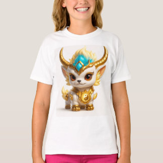 Camiseta Cute Golden Ram Fantasy T-Shirt – Adorable Mythica