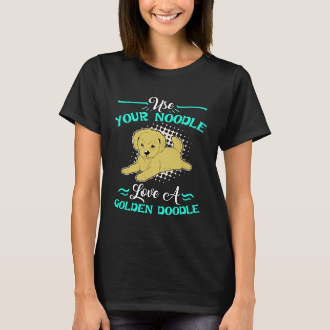 Camiseta Cute Goldendoodle  Womens Love A Golden Doodle (Frente)