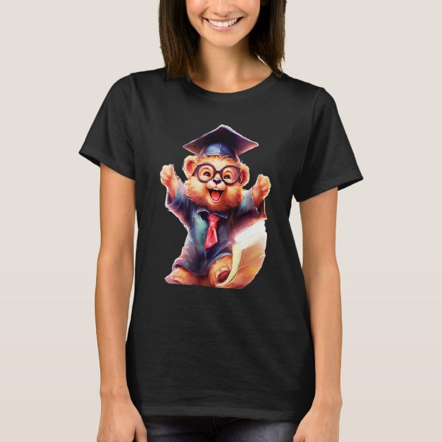 Camiseta Cute Graduation Bear to Celebrate Your Graduate (Frente)
