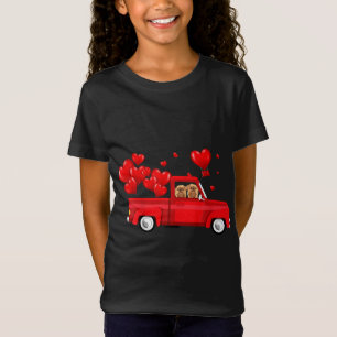 Camiseta Cute Griffon Bruxelas, Dirigindo Red Truck Love Va
