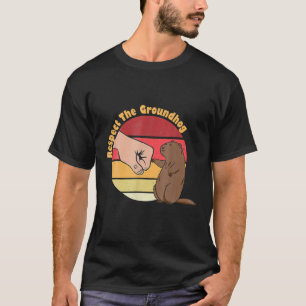Camiseta Cute Groundhog Lovers Dão Respeito Ao Groundhog