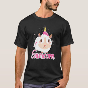 Camiseta Cute Guiné Pig Unicorn Gunicorn Guiné Proprietário