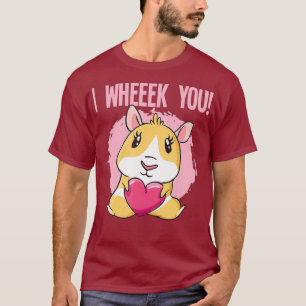 Camiseta Cute Guiné, Porco, Eu Te Envolvo Com Uma Roda De