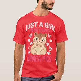 Camiseta Cute Guinea Pig Moms Just A Girl Who Loves Guinea