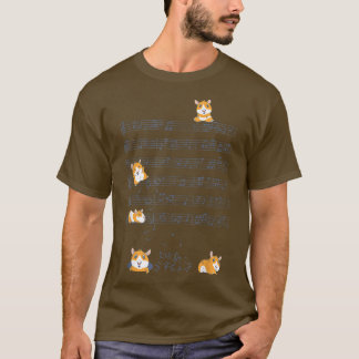 Camiseta Cute Guinea Pig Playing Music Note Clef Musician A