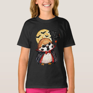 Camiseta Cute Halloween Pardal Chibi Manga Anime Drácula