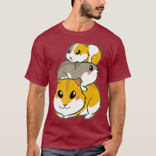 Camiseta Cute Hamster Deary Guiné Proprietário de Porcos