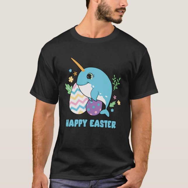 Camiseta Cute Happy Easter Day Egg Hunter Boys Girls Kids O (Frente)